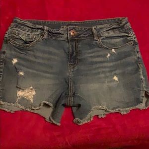 denim shorts